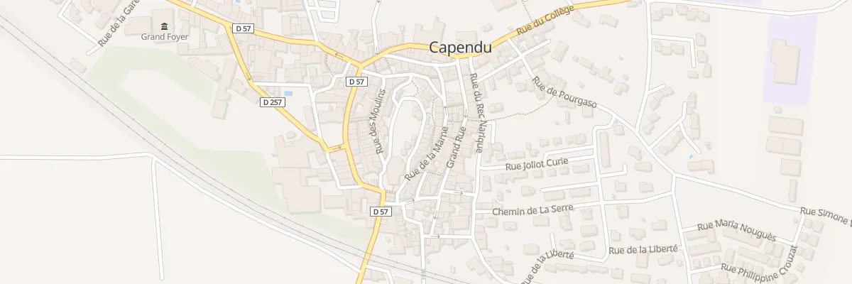 Plan du 33 Rue de la Cité à Capendu