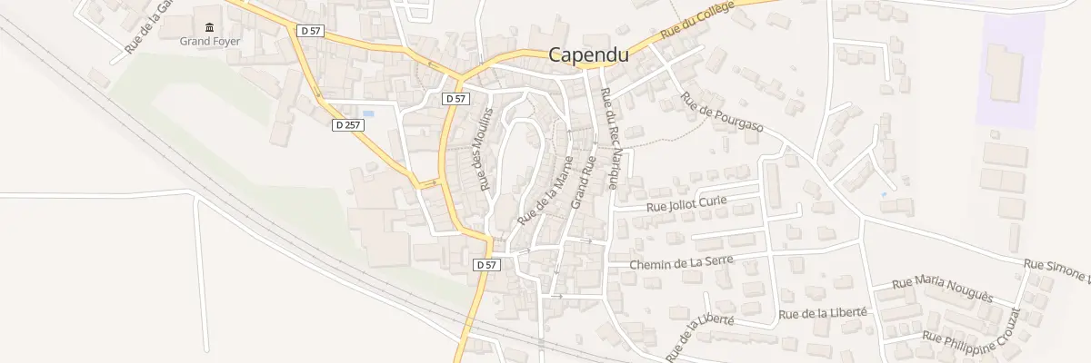 Plan du 35 Rue de la Cité à Capendu
