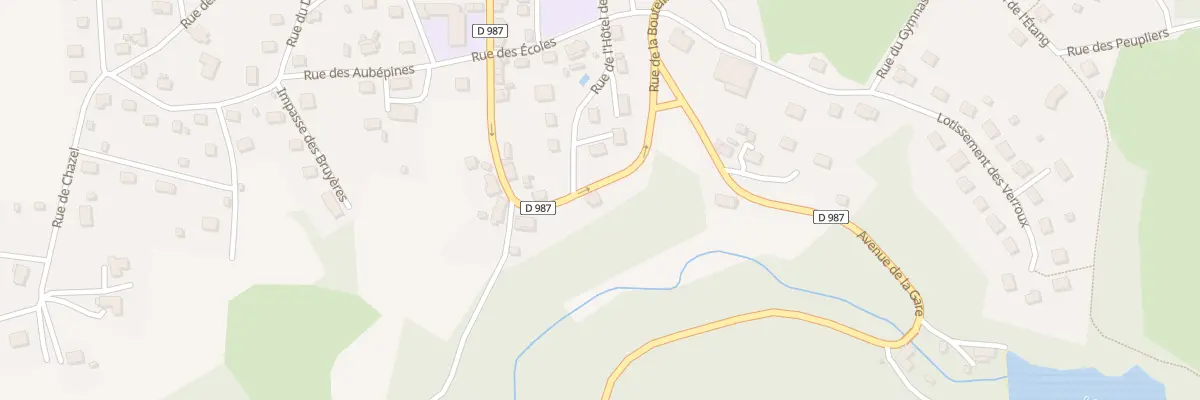 Plan du 18 Av de la Gare à Bourg-Lastic