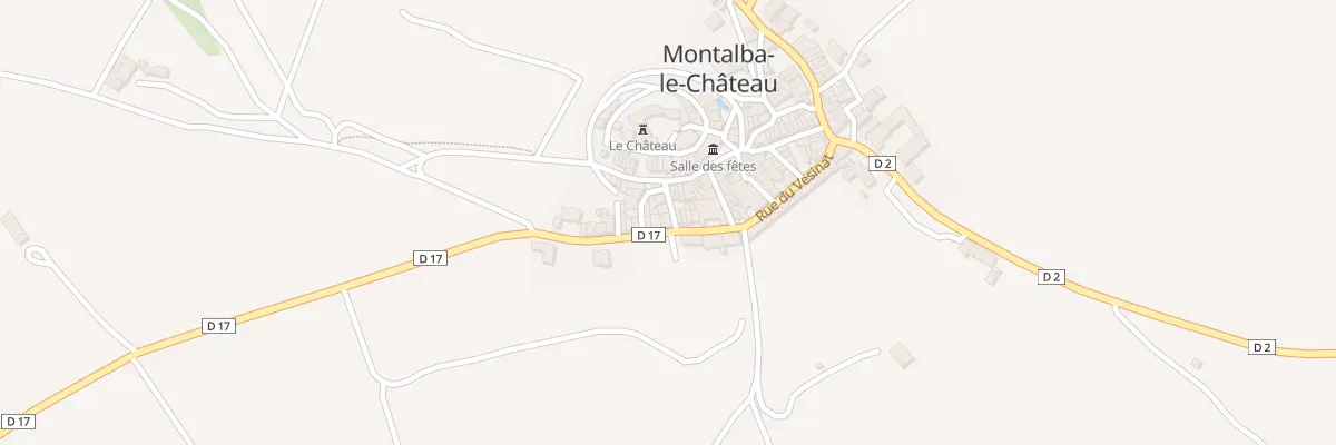 Plan du 43 Le Village à Montalba-le-Château