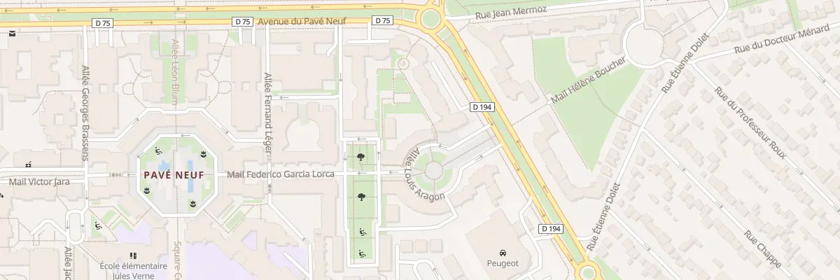 Plan du 9 All Louis Aragon à Noisy-le-Grand