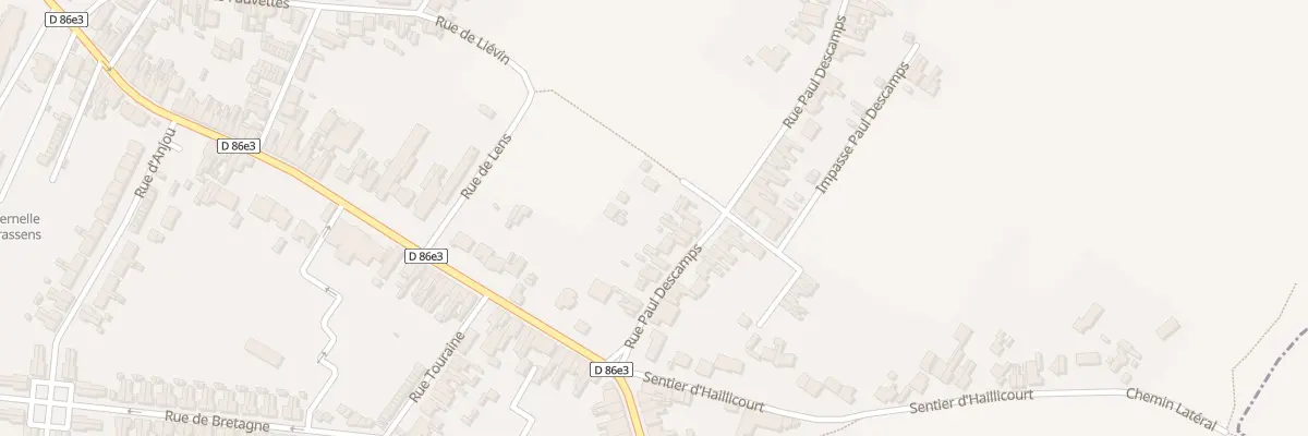 Plan du 101 Rue Paul Descamps à Bruay-la-Buissière
