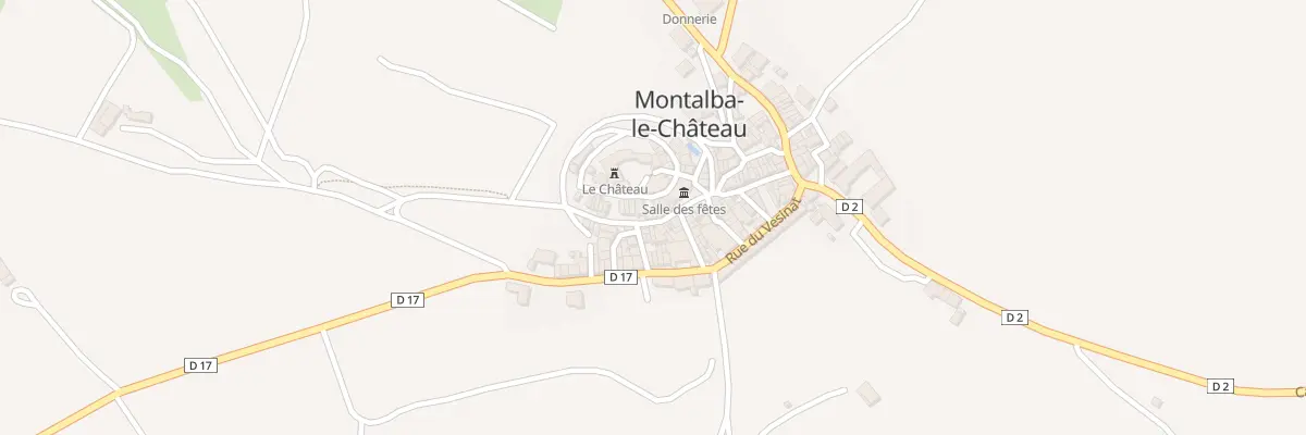 Plan du 70 Le Village à Montalba-le-Château