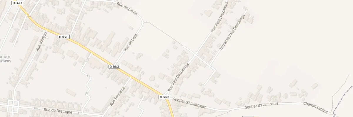 Plan du 97 Rue Paul Descamps à Bruay-la-Buissière