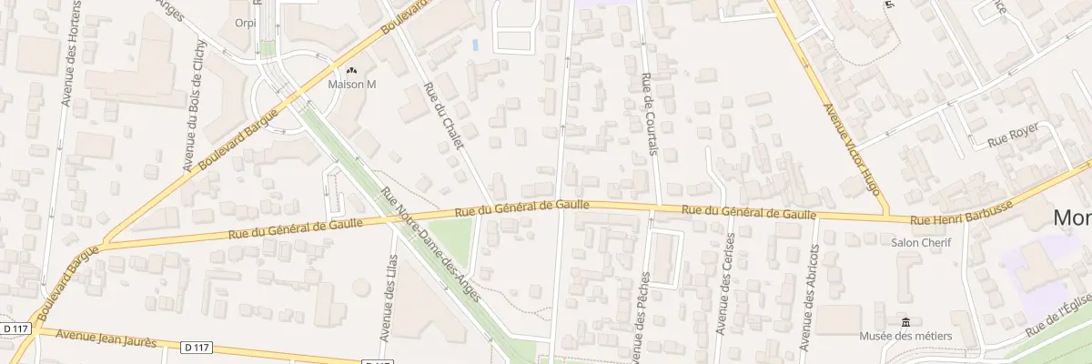 Plan du 34 Rue du Général de Gaulle à Montfermeil