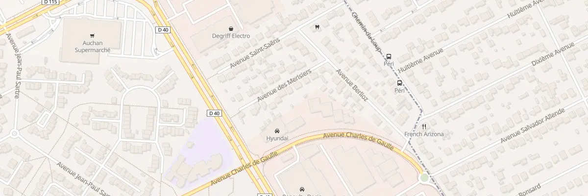 Plan du 11 Av des Merisiers à Villepinte