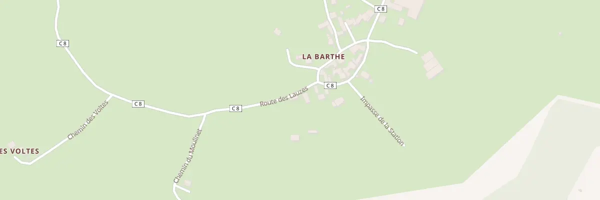 Plan du 5287 La Barthe à Comps-la-Grand-Ville