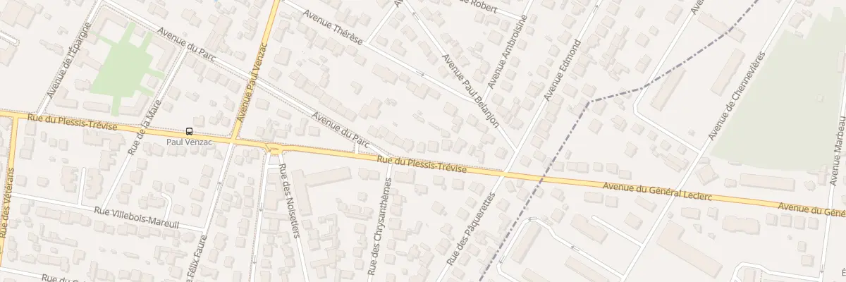 Plan du 83 Rue de Plessis Trevise à Champigny-sur-Marne