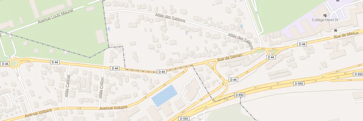 Plan du 44 Rue de Sevran à Vaujours