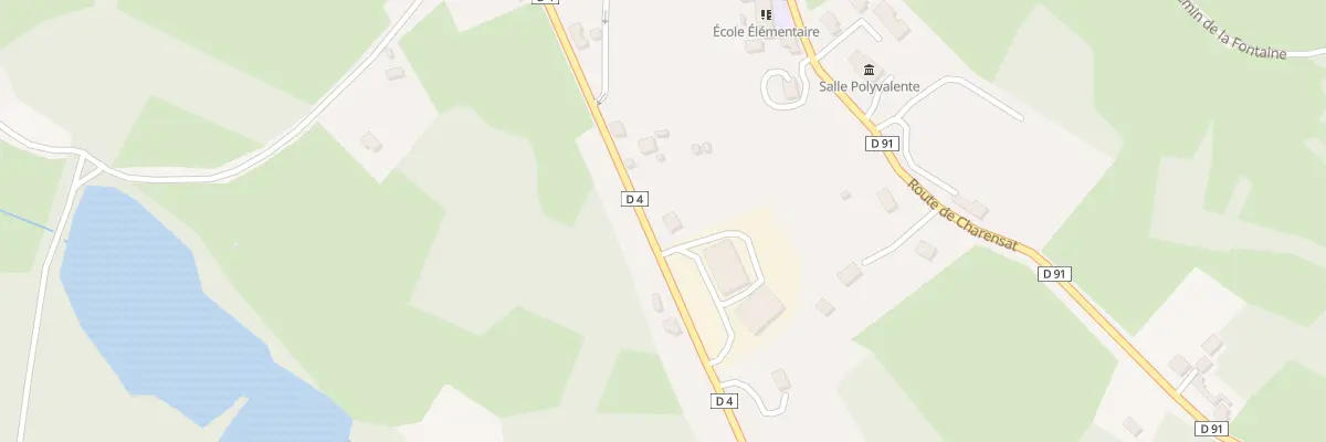 Plan du 33 Rte de Clermont - Ferrand à Dontreix