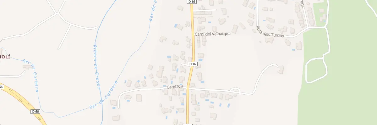 Plan du 9 Els Turons à Rodès