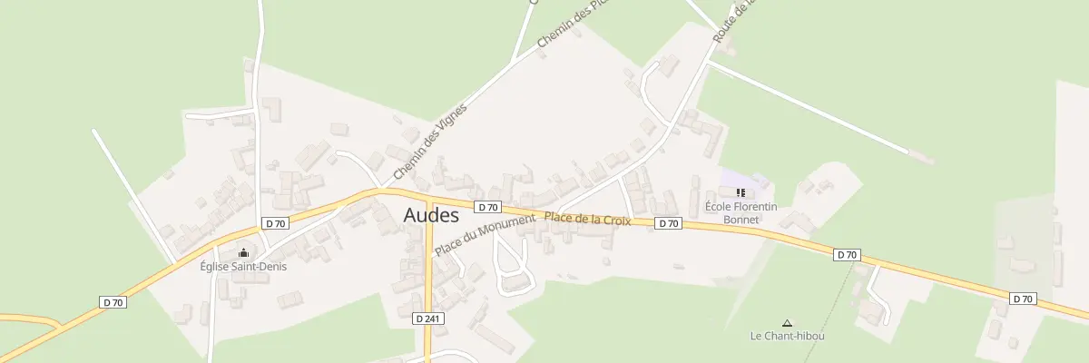 Plan du 1 Pl de la Croix à Audes