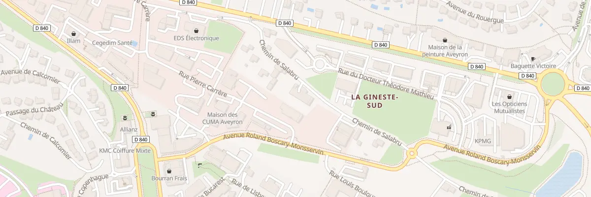 Plan du 34 Rue Pierre Carrère à Rodez