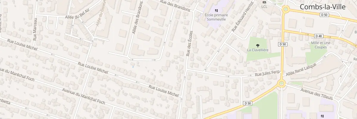 Plan du 22 Rue des Ecoles à Combs-la-Ville