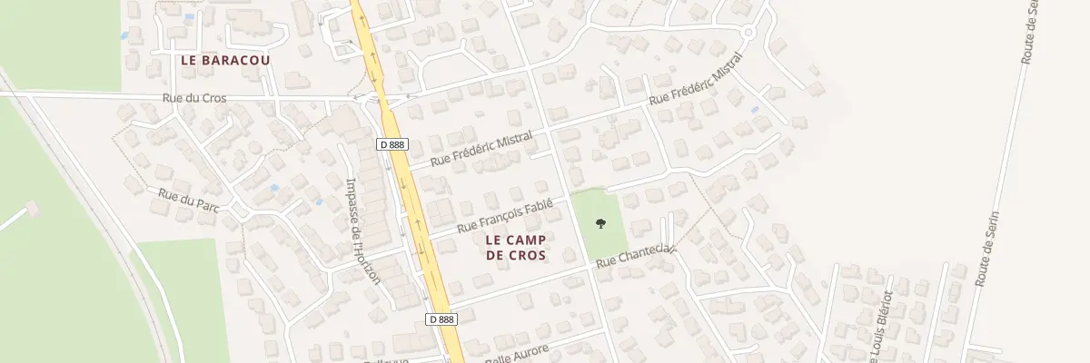Plan du 9 Rue Francois Fabié à Luc-la-Primaube