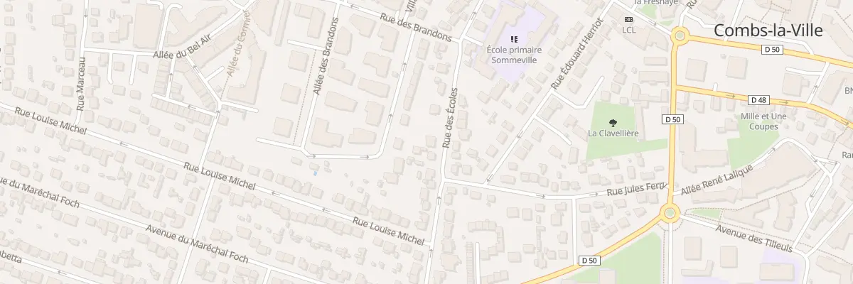Plan du 20 Rue des Ecoles à Combs-la-Ville