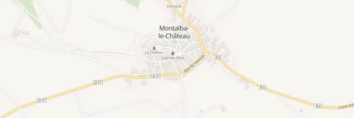 Plan du 64 Le Village à Montalba-le-Château
