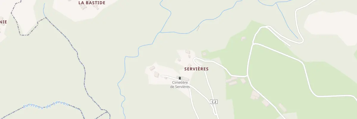 Plan du 5030 Servieres à Villecomtal