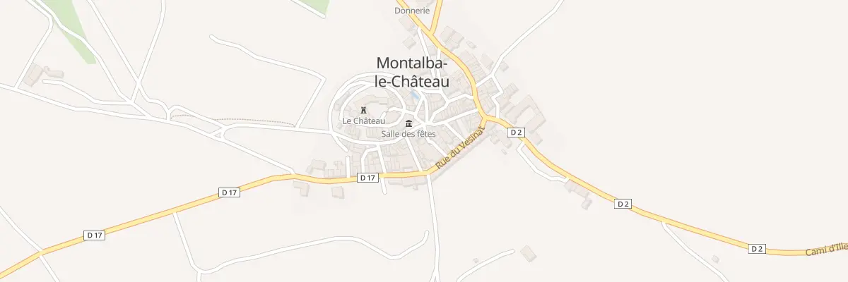 Plan du 2 Rue de l’Horloge à Montalba-le-Château