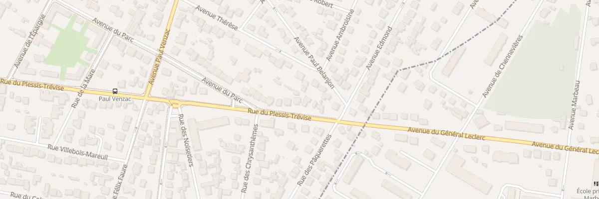 Plan du 87 Rue de Plessis Trevise à Champigny-sur-Marne