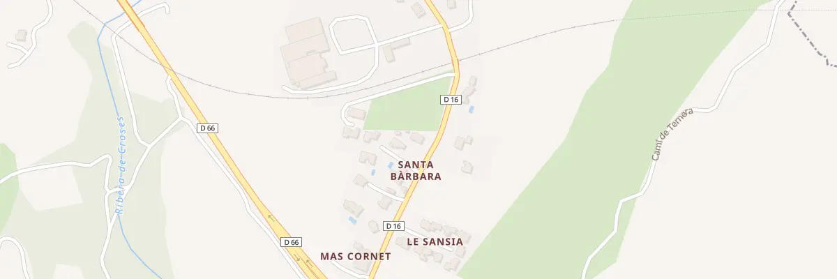 Plan du 52 Rte de Santa Barba à Rodès
