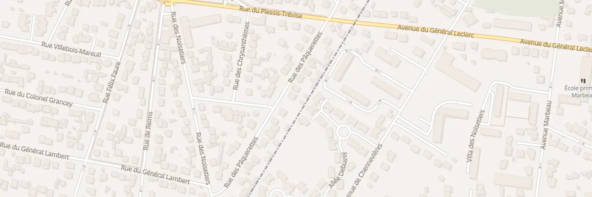 Plan du 17 Rue des Pâquerettes à Champigny-sur-Marne
