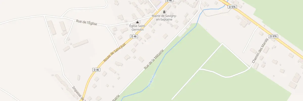 Plan du 10 Rue de la Métairie à Savigny-en-Septaine