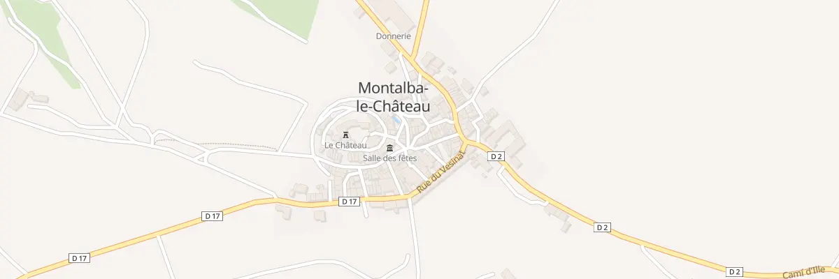 Plan du 100 Le Village à Montalba-le-Château