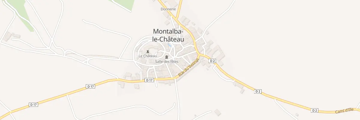Plan du 99 Le Village à Montalba-le-Château
