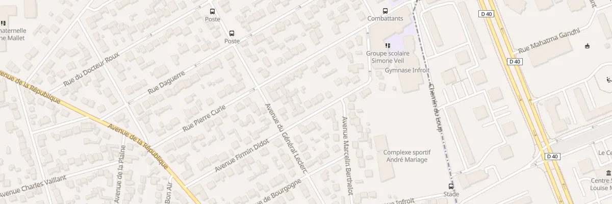 Plan du 5 Av Massenet à Villepinte