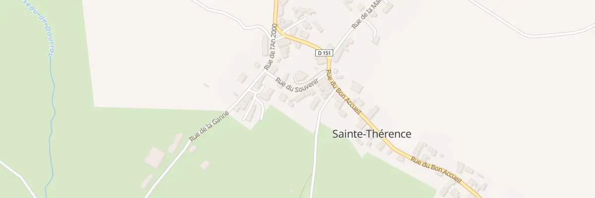 Plan du 1 Rue du Souvenir à Sainte-Thérence
