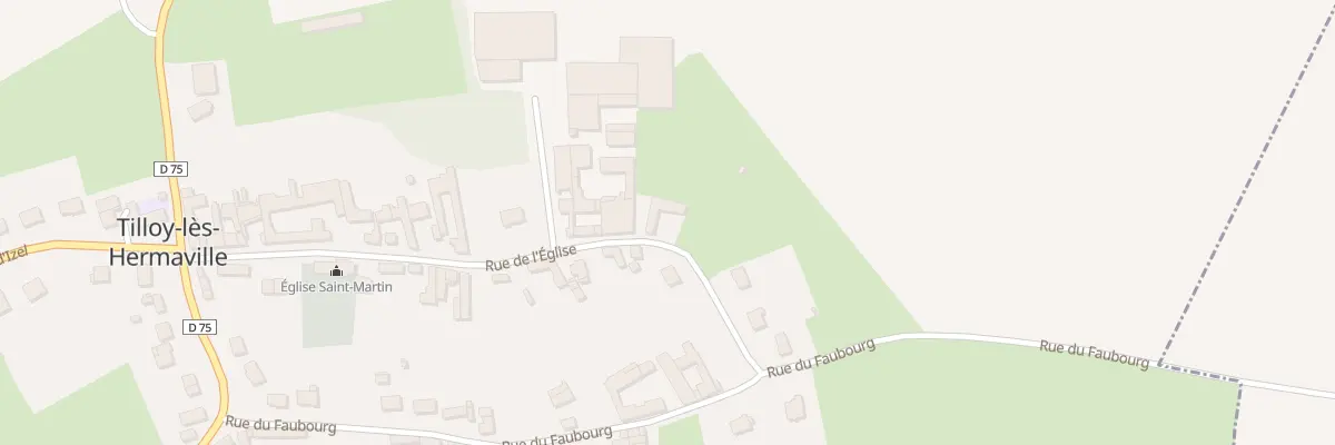 Plan du 33 Rue de l’Eglise à Tilloy-lès-Hermaville