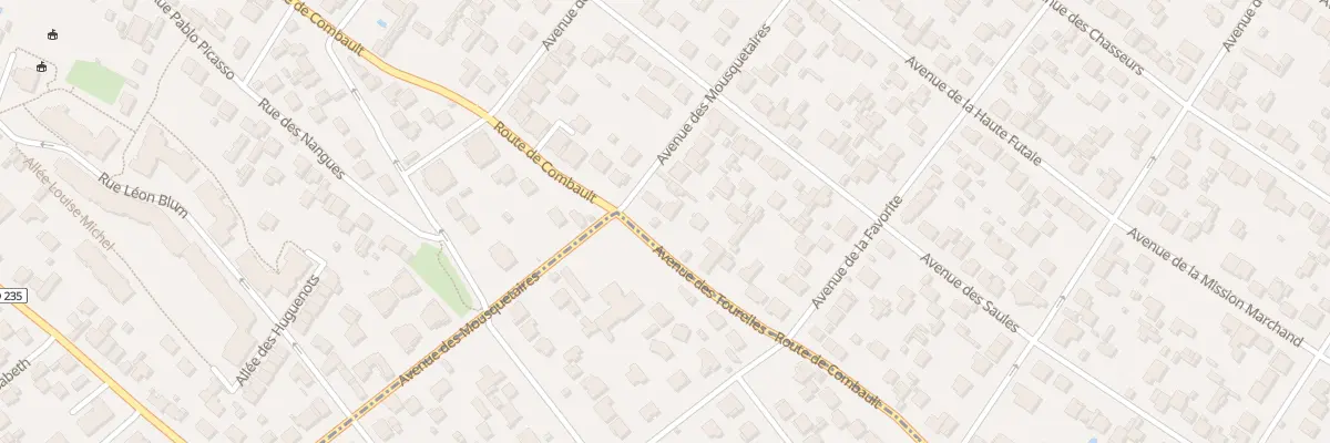 Plan du 33 Rte de Combault à Villiers-sur-Marne