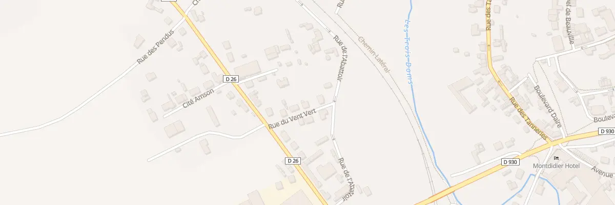 Plan du 5 Rue du Vent Vert à Montdidier