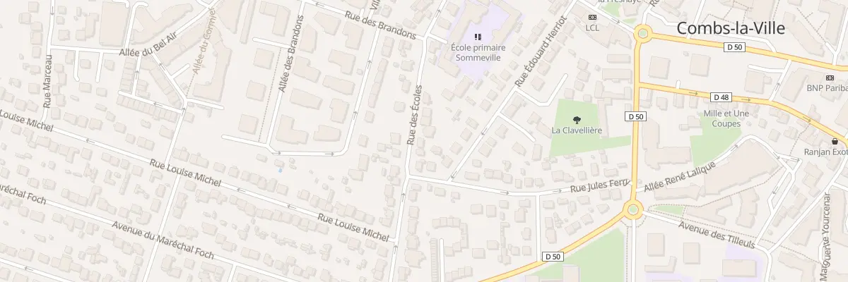 Plan du 33 Rue des Ecoles à Combs-la-Ville