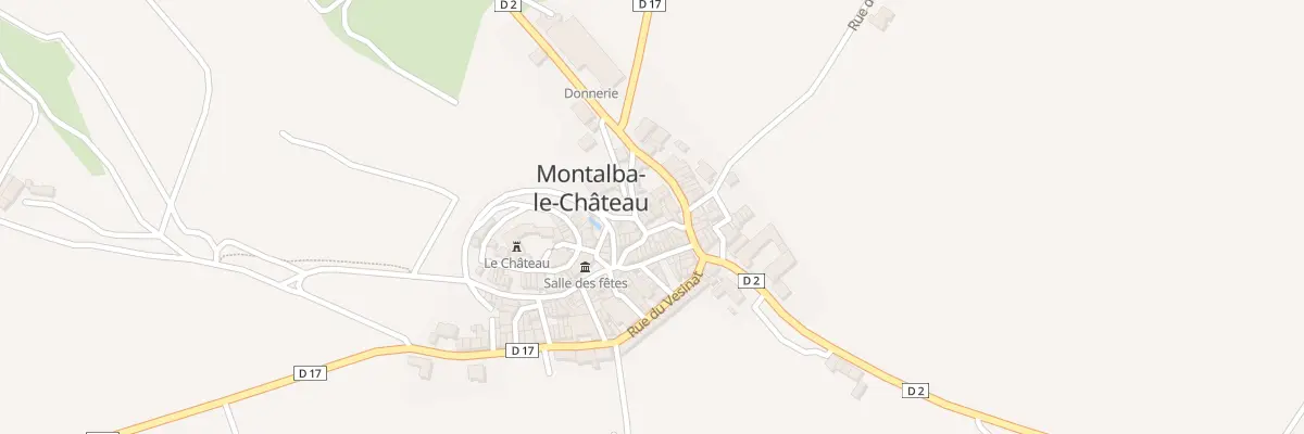 Plan du 89 Le Village à Montalba-le-Château