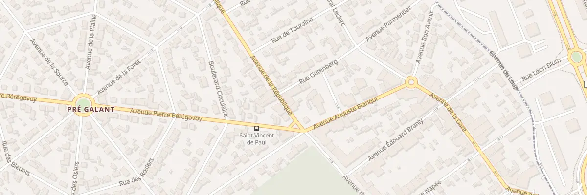Plan du 2 Rue Gutenberg à Villepinte