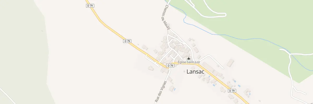 Plan du 55 Rue de la Mairie à Lansac