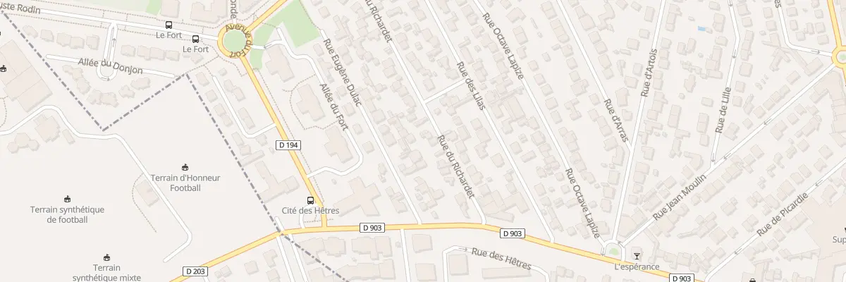 Plan du 13 Rue du Richardet à Noisy-le-Grand