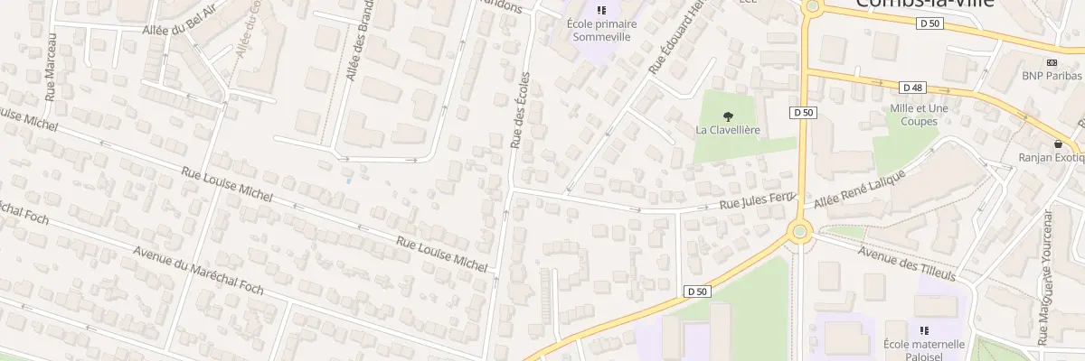 Plan du 3 Rue Jules Ferry à Combs-la-Ville