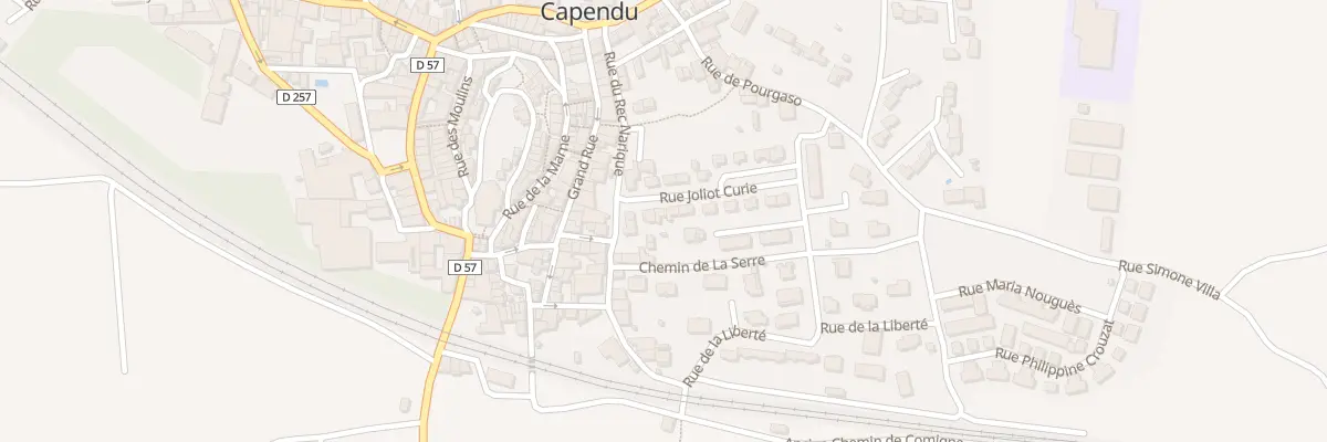 Plan du 4 Rue Joliot Curie à Capendu