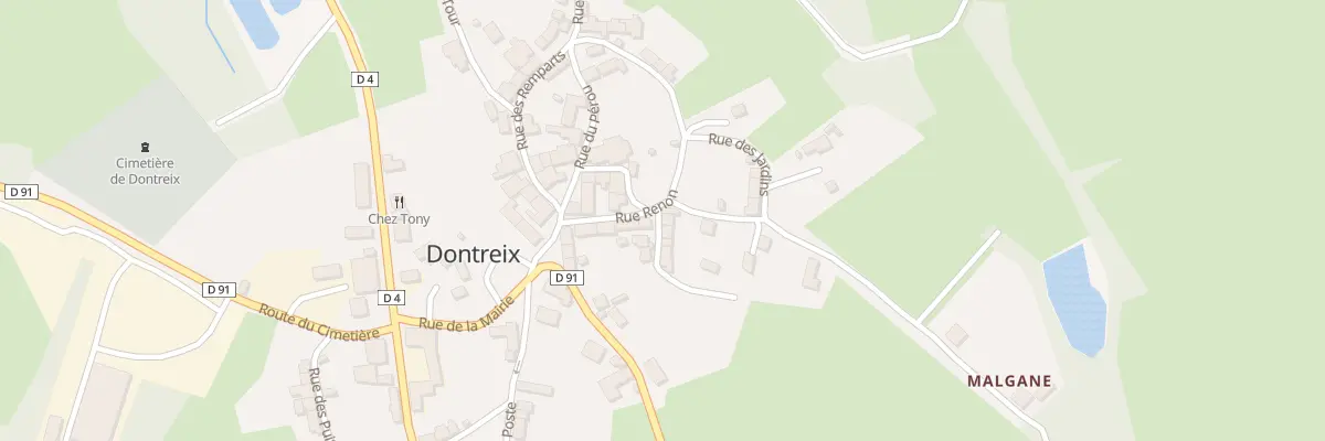 Plan du 5074 Le Bourg à Dontreix