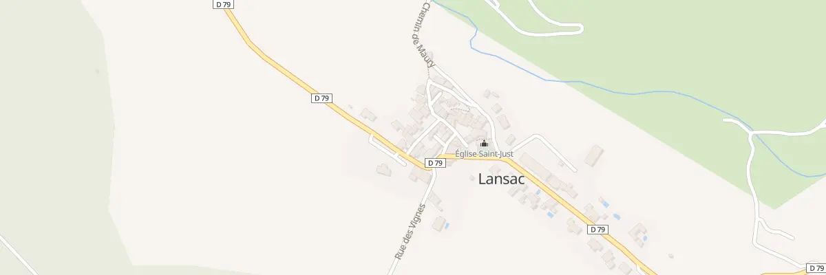 Plan du 8 Village à Lansac