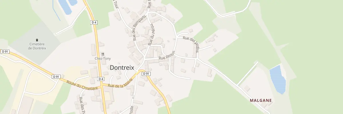 Plan du 5075 Le Bourg à Dontreix