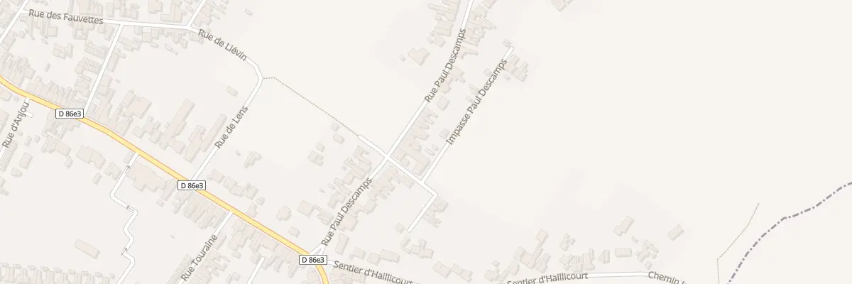 Plan du 172 Rue Paul Descamps à Bruay-la-Buissière