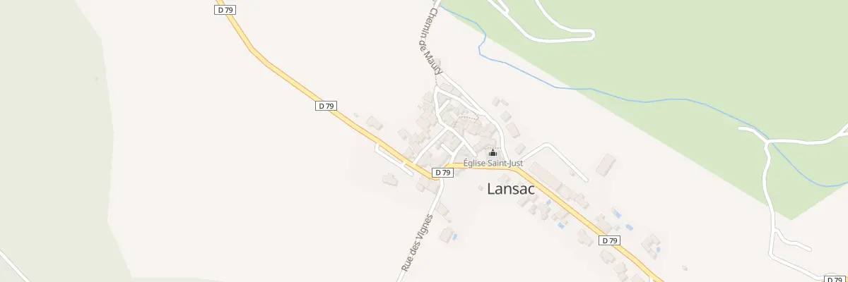 Plan du 10 Village à Lansac