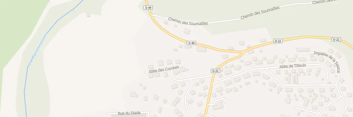 Plan du 6 All des Combes à Champs-sur-Tarentaine-Marchal