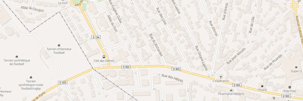 Plan du 3 Rue du Richardet à Noisy-le-Grand