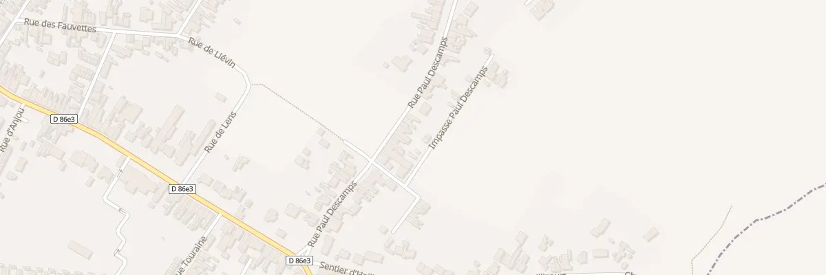 Plan du 184 Rue Paul Descamps à Bruay-la-Buissière