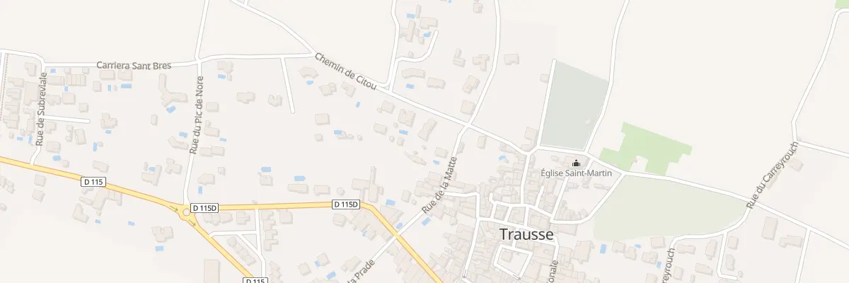 Plan du 9 Rue de la Matte à Trausse